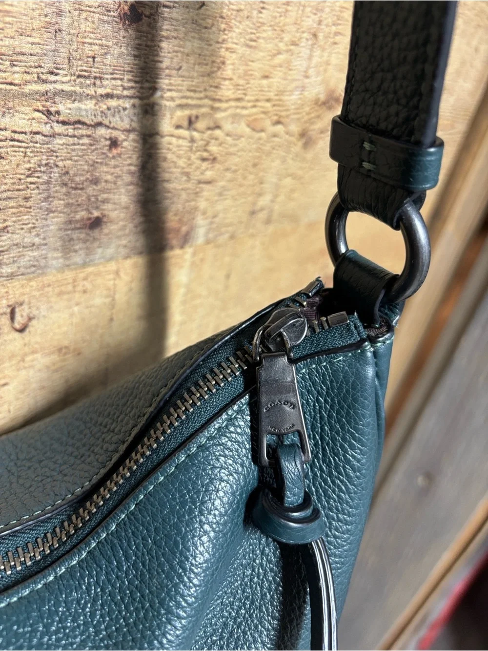 Coach pebble leather